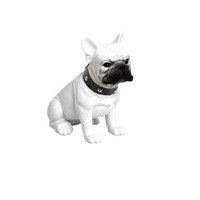 Haut-parleur portable sans fil FM mini Bulldog mignon à succès – Accessoire informatique rechargeable