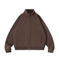 Neu eingetroffene modische Allround-Freizeitjacke mit lockerem Stehkragen, Bomberjacke, Athleisure-Trainingsanzug, Jacke mit durchgehendem Reißverschluss