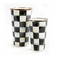 Mug à café en émail de qualité supérieure, personnalisé, simplicité classique, avec revêtement par sublimation