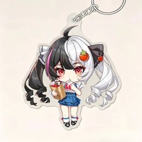Porte-clés en acrylique mignon version Q du jeu Game Neverness To Everness, pendentif en acrylique Lacrimosa Mint Chiz Shinku, décoration de sac à dos, cadeau