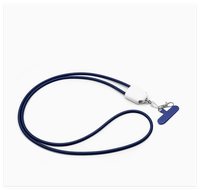 Kabel pengisi daya tali ponsel, kabel Data USB Pd 60w untuk ponsel mencegah kehilangan