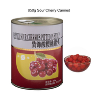 Donker kersenrode kersen fruitvulling 850g blik 12 maanden houdbaarheid Xingya merk voor cake, drank & dessertdecoratie