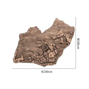 Mapa del Mundo 3D Grande de Madera, Decoración de Pared, Escultura, Arte, Pinturas para el Hogar, Oficina, Espacio Comercial - Product Image 5