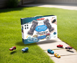 Auto radiocomandata Torony a quattro ruote, scala 1:4, doppio telecomando, elettrica, per interni ed esterni, pronta all'uso, giocattolo in plastica per età dai 5 anni in su - Product Image 2