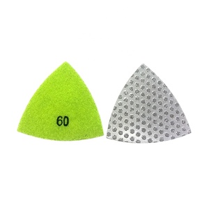 <span class=keywords><strong>3</strong></span> Zoll Granit Marmor Dreieck Hakens ch laufe gelötete Schleif polier pads - Product Image 1