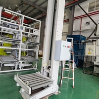 Özelleştirilmiş tek sütun kaldırma konveyör dikey kaldırma pistonlu asansör, depo fabrika atölye, palet