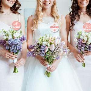 Badge en plastique 58 mm pour <span class=keywords><strong>demoiselle</strong></span> <span class=keywords><strong>d</strong></span>'<span class=keywords><strong>honneur</strong></span>, motif cœur rose et bague de diamant, <span class=keywords><strong>d</strong></span>écorations de fête de <span class=keywords><strong>mariage</strong></span> - Product Image 5