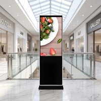 Écran publicitaire vertical intelligent tout-en-un haute définition et haute luminosité de 55 pouces pour centres commerciaux et métros