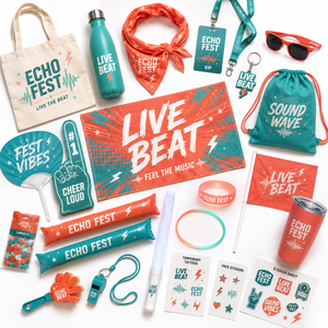 Kit de Regalo para Conciertos y Fiestas, con Logotipo Personalizado, Bolsa de Mano, Botella, Gafas de Sol, Pase, para Actividades de Festivales y Fans - Product Image 1