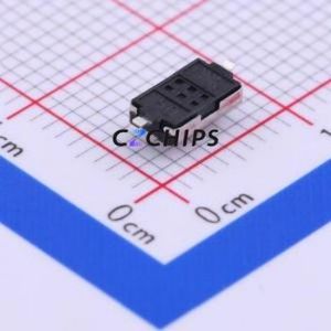 1TS002E-2700-2500-CT Tactile Switch SMD,3.7x6.1mm Switch Single Pole Single Throw Rectangle Button 2.7N Vertical Mount - Product Image 2