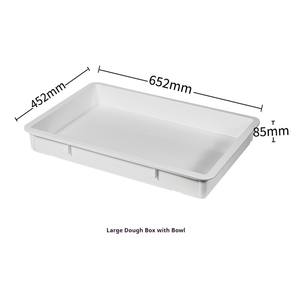 Boîtes de Fermentation et de Stockage Empilables en Plastique Blanc Robuste avec Couvercles pour Pâtes à Pâtisserie, Pain et Pizza, Idéales pour Boulangeries et Cuisines - Product Image 2