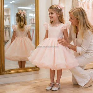 Abiti di Lusso per Bambini, Vestito da Damigella in Organza per Bambine, Abito da Principessa per Matrimoni, Moda Infantile - Product Image 4