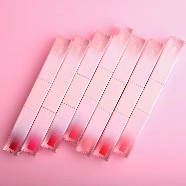 2 in 1 Lip Tint with Lip Oil Matte and Gloss Custom Logo Waterproof Long Lasting Lipstick Lipgloss