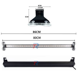 120แอลอีดี34นิ้วแฟลชซิงค์สองแท่งไฟที่มีตัวควบคุมเดียวภายในรถไฟแดชแสงถ้วยดูดติดบนกระจกหน้าต่าง - Product Image 6