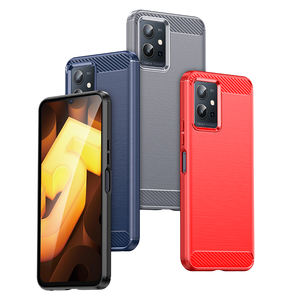 เคสโทรศัพท์มือถือ,เคสโทรศัพท์มือถือ TPU นิ่มคาร์บอนไฟเบอร์เป็นมิตรกับสิ่งแวดล้อมสำหรับ <span class=keywords><strong>VIVO</strong></span> Y55 5G - Product Image 2