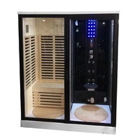 Penjualan Terbaik sauna rumah kamar mandi 6 hemlock ruang sauna batu budaya gaya dekoratif ruang sauna