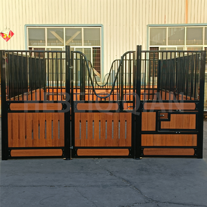 马s便携式竹钢木制马Stable带滑动门镀锌外马舍便携式马Stable - Product Image 5