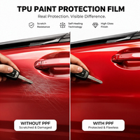 Film de protection de peinture transparent en TPU de qualité supérieure, film PPF pour voiture, auto-réparateur, anti-rayures, anti-jaunissement, hydrophobe, film protecteur invisible