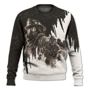 Logo personnalisé <span class=keywords><strong>pull</strong></span> de <span class=keywords><strong>pompier</strong></span> quand les autres s'épuisent, nous courons en <span class=keywords><strong>pull</strong></span> pour sauvetage héros devoir hiver chaud tricots bas quantité minimale de commande - Product Image 2