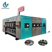 Machine automatique de découpe et d'impression 3 couleurs pour la fabrication de boîtes en carton