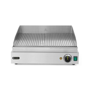 HENDI Profi Line Attrezzatura da Cucina Commerciale 230V/2400W Piastra per Frittura Rigata 527x404x(H)233mm - Product Image 1