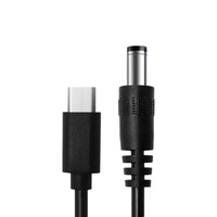 Cable de Alimentación USB Tipo C PD a DC 5.5x2.5mm, 9V 12V 15V 65W, Adaptador de Cable USB C para Tira de LED, TV BOX, Cámara, Router Inalámbrico