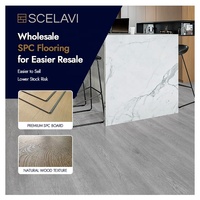 Plancher SPC imperméable résistant aux rayures, système de clic, vinyle pour écoles et gymnases