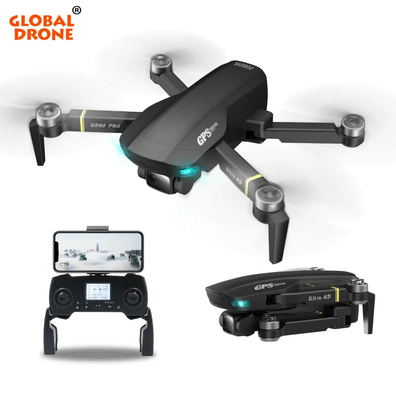 En çok satan ürünler 2022 küresel Drone hazır gemi GD93 Pro Drones ile 4K 6K kamera ve GPS Drohne noel hediyesi