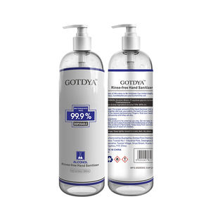 Gotdya botol pompa tanpa air 1 galon 1000ml pembersih tangan aroma bersih bahan kimia Gel berbasis alkohol cuci sabun cair - Product Image 2