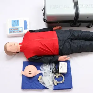 CPR Manikin First Aid Training Model Medical Simulation PVC Carton Box Customized Life Size Wooden Full Size Manikin Skin Color