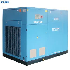 Energy Saving Industrial Electric Stationary Direct Driven AC Power Oil Less Screw Air Compressor 100hp