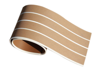 Revêtement de pont de bateau en PVC Melors Marine, imitation teck, antidérapant, imperméable, résistant aux UV, tapis de pont pour yacht et ponton, en rouleau