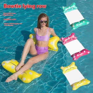 Nouveau matelas flottant pliable en PVC durable pour adultes, <span class=keywords><strong>hamac</strong></span> aquatique gonflable avec dossier inclinable pour installations de loisirs - Product Image 3