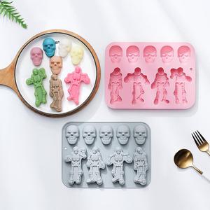 Molde de Silicona M61272 con Forma de Calavera y Esqueleto para <span class=keywords><strong>Chocolate</strong></span>, Dulces y Pasteles de Halloween - Product Image 1