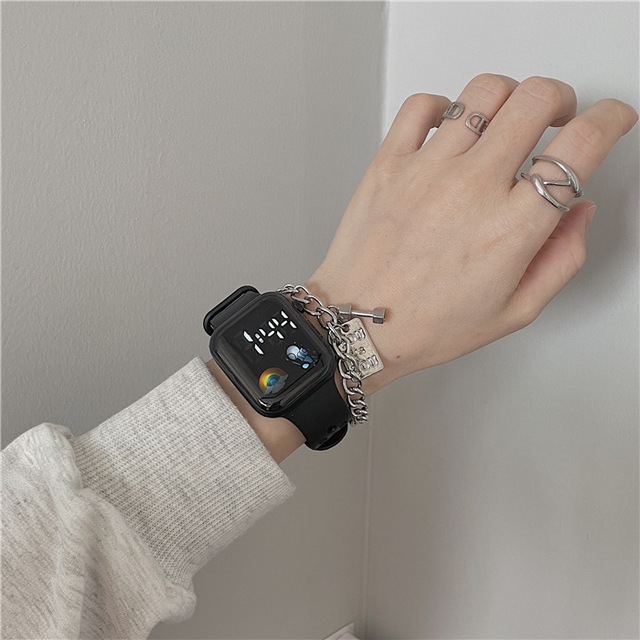 Tech-sense Astronaut Student Watch - Children's Water-resistant LED Electronic Watch - Multi-functional Night Light Wristwatch