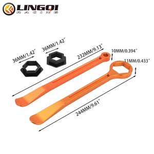LINGQI RACING Motorrad Aluminium Reifen Werkzeug hebel Löffel Achs schlüssel Modifiziert für <span class=keywords><strong>Universal</strong></span> Dirt Pit Bike Off Road - Product Image 2