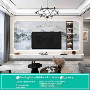 Panneaux muraux en <span class=keywords><strong>PVC</strong></span> marbré à bas prix et de qualité supérieure, autocollants, imperméables, feuilles décoratives en acrylique pour salon - Product Image 2