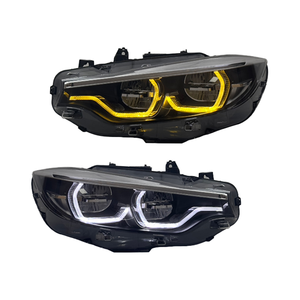 ไฟหน้าอัพเกรดสำหรับรถยนต์ซีรีส์ 4 รุ่น F32 F33 F36 F82 ไฟ LED สีเหลืองขาว DRL ไฟสูง ไฟต่ำ ไฟเลี้ยว 6500K ไฟเดย์ไลท์สำหรับรถยนต์ ใหม่ 12v - Product Image 3
