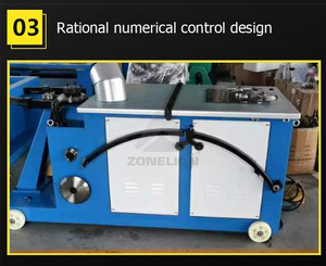 Coude de conduit d'air en métal rond en spirale faisant la machine - Product Image 5