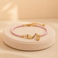 Bracelet en acier inoxydable 316L pour femme, avec breloque raquette de tennis et motif léopard, doré, étanche, cadeau pour elle