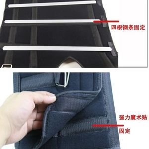 Attelle de genou taille L en TPE avec tiges en acier et fermeture auto-agrippante pour soutien post-chirurgical et équipement de rééducation - Product Image 1