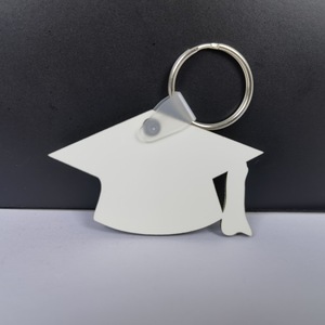 Sublimation MDF Keychain Grad 2025 Sublimation Graduation Keychain Wood Keychains Custom Gifts for Graduation