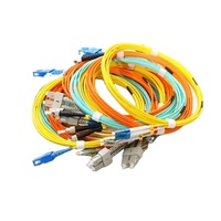 SC LC FC ST kabel Patch serat optik, FTTH kabel Patch tunggal/Multi Mode 3.0mm PVC LSZH