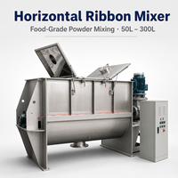Mélangeur à ruban industriel pour poudres, engrais, aliments, céréales, herbes, cosmétiques et granulés fins secs