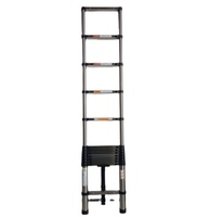 Échelle combinée en acier inoxydable Meanfun à 14 marches, portable, télescopique, escabeau pliable, garantie 1 an, supermarché