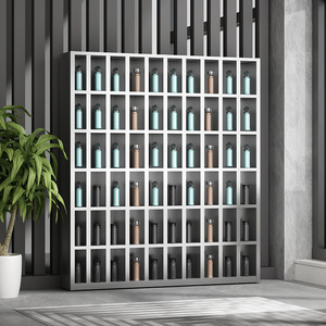 Gabinete de Acero Inoxidable para Vasos de Agua, 6 Niveles, Múltiples Compartimentos, Almacenamiento para Oficina, Portavasos para Té y Agua - Product Image 1
