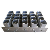 Support de feux d'artifice en aluminium de 2 pouces pour 15, 21, 30, 40 coups, pour fusées à tir unique, bougies romaines, fontaines, tubes de mortier