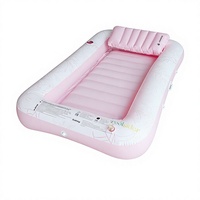 Matelas flottant gonflable avec poignées et boucles, chaise longue de piscine simple ou double, lit d'air flottant pour vacances à la plage