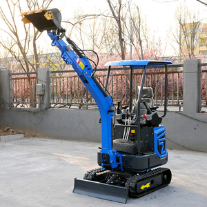 Miễn Phí Vận Chuyển Diesel Crawler 1.2 Tấn Mini Máy Xúc Trang Trại Cao Su Theo Dõi Mini Digger Vườn Cơ Thể Hẹp Micro Bagger Với Xô - Product Image 4
