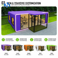 Cabaña Modular Prefabricada Minimalista con Revestimiento de Aluminio Personalizado, Solución Moderna para Viviendas de Vacaciones, Venta al Por Mayor para Compradores y Desarrolladores